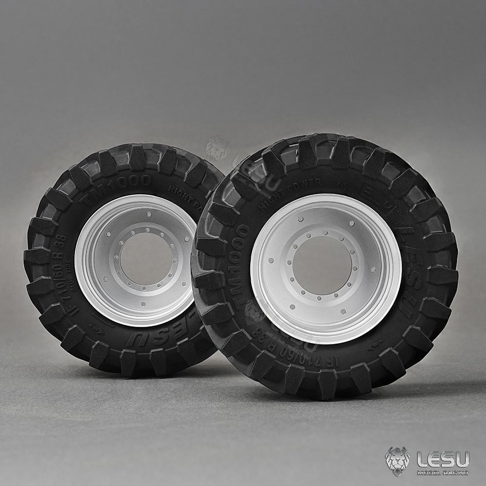 Agriculture Farming Hub - Wheel Rubber 2PCS Tire Tyre Metal