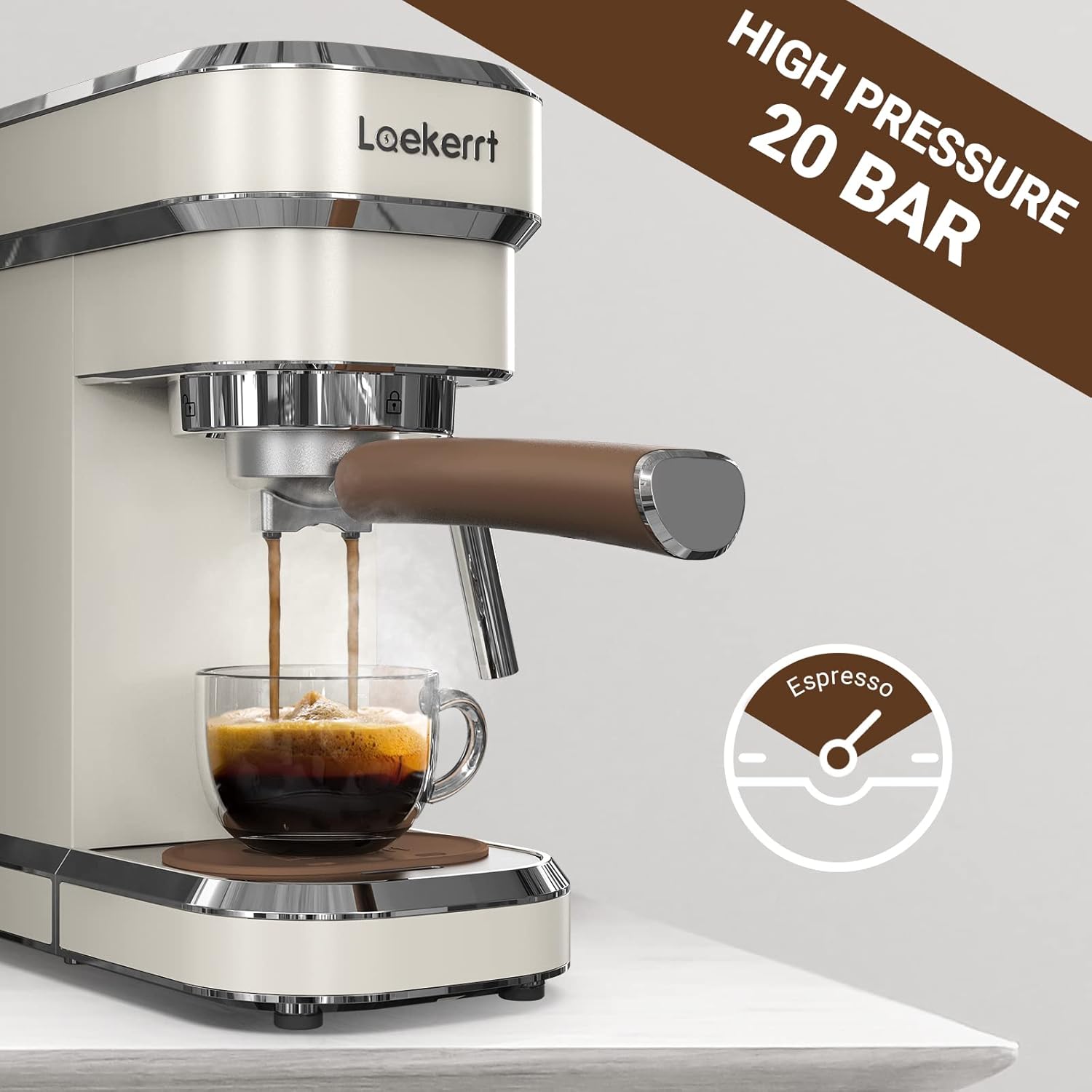 20 Bar Espresso Machine with M - đánh giá và giá Milking Machine